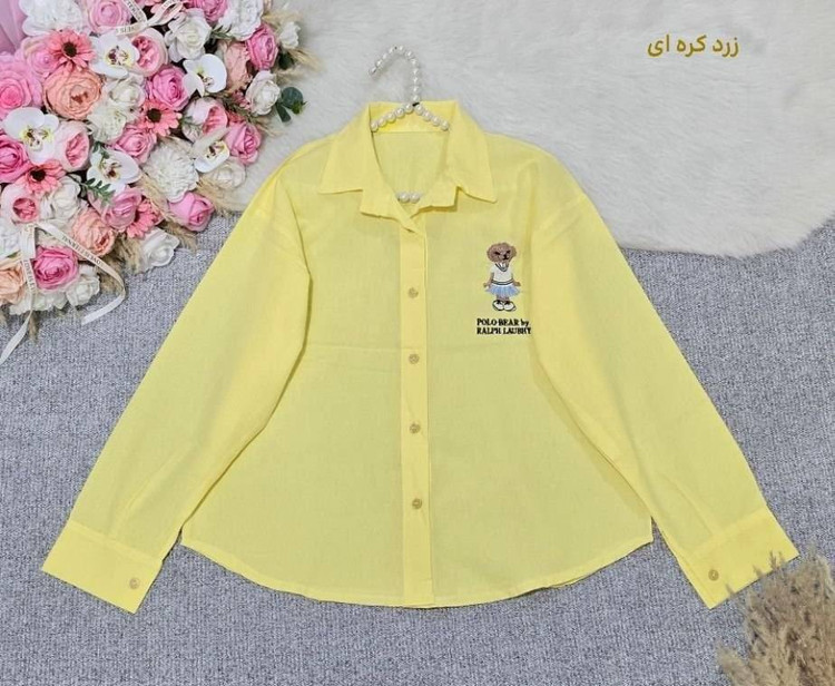 شومیز مانتویی طرح polo کتان