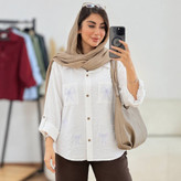 شومیز گلدوزی بارانا جنس کرسپو