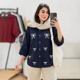 شومیز گلدوزی بارانا جنس کرسپو