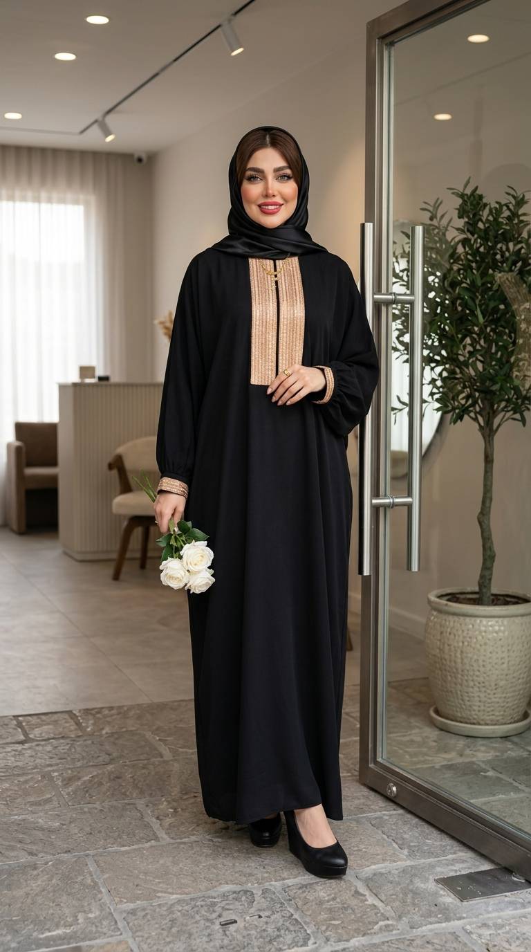عبا طلاکوب جنس الیزه درجه یک