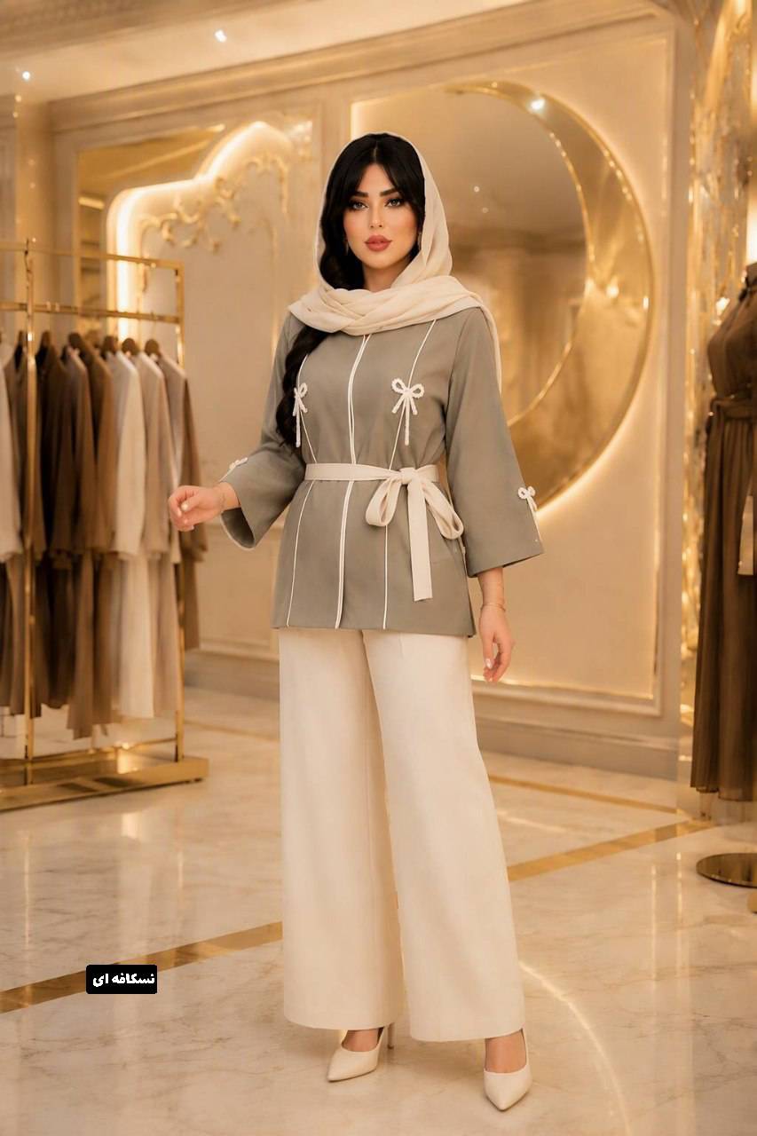 مانتو شلوار گشنا جنس بزایاق ریزشی