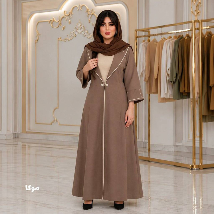 مانتو بلند حسنا جنس بزایاق ریزشی
