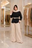 مانتو شلوار جورجینا جنس بزایاق ریزشی