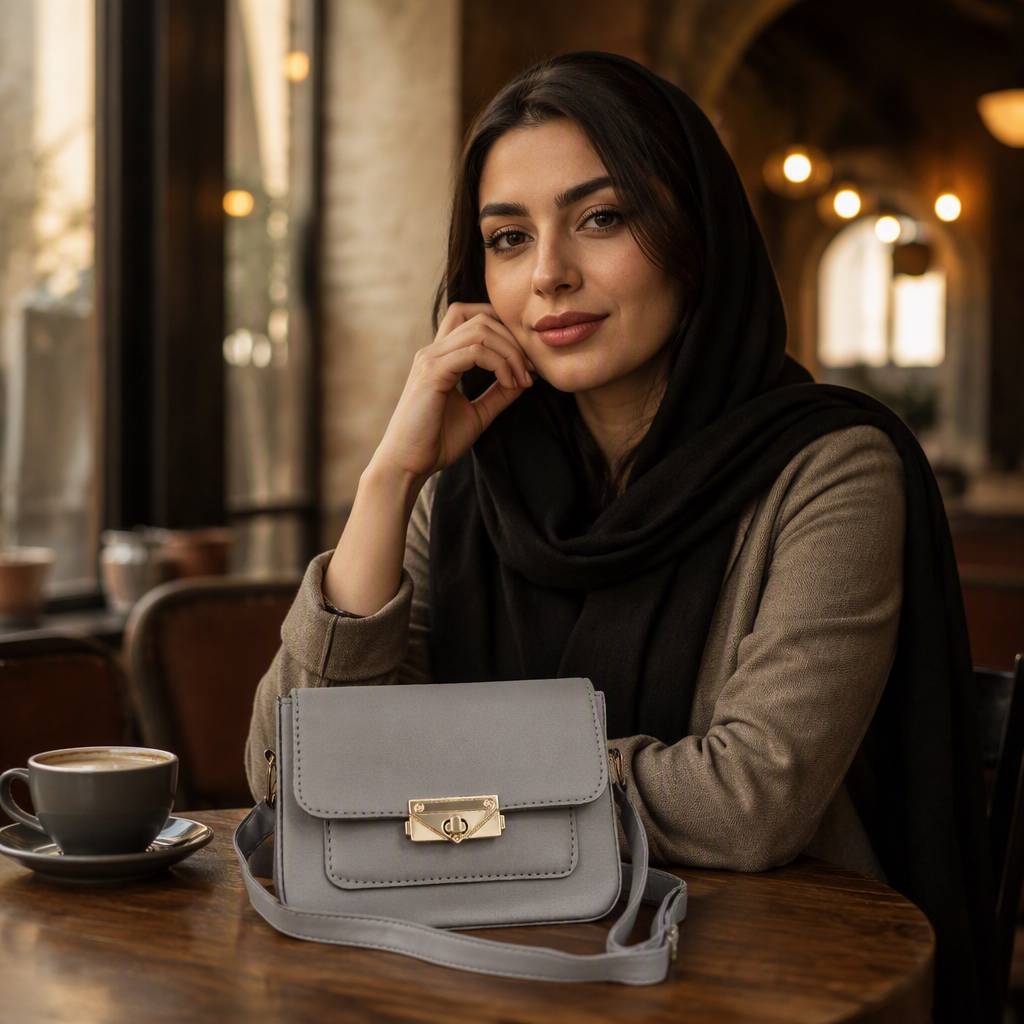 کیف باکسی جنس چرم مصنوعی
