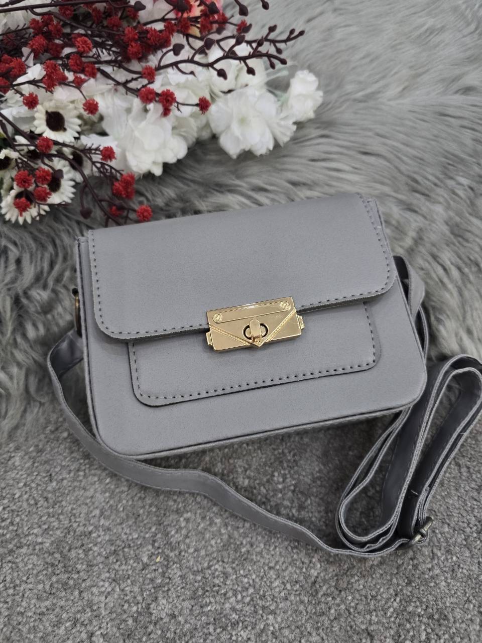 کیف باکسی جنس چرم مصنوعی