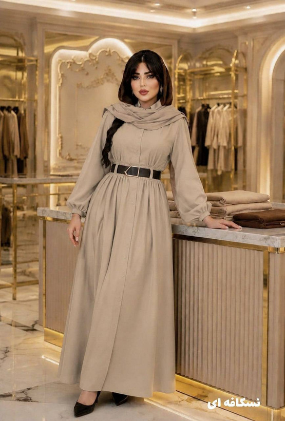 مانتو بلند شکیلا جنس بزایاق