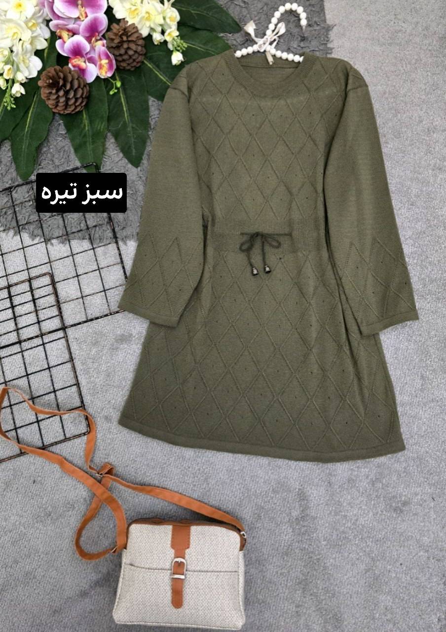 تونیک کمردار بافت
