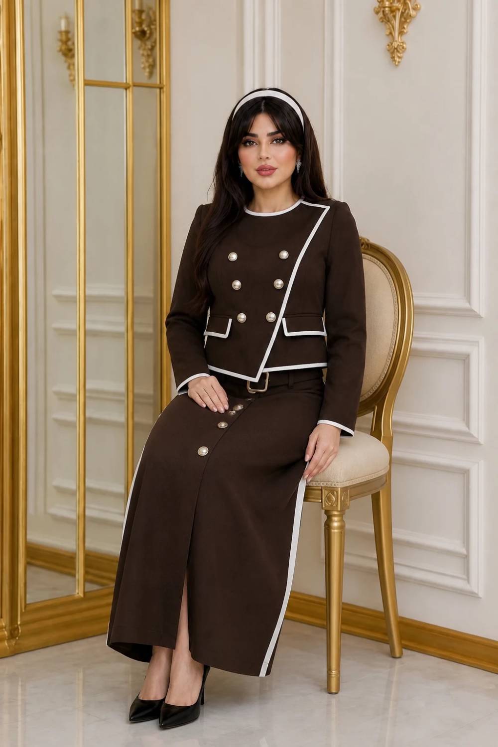 کت دامن لیلا جنس مازراتی