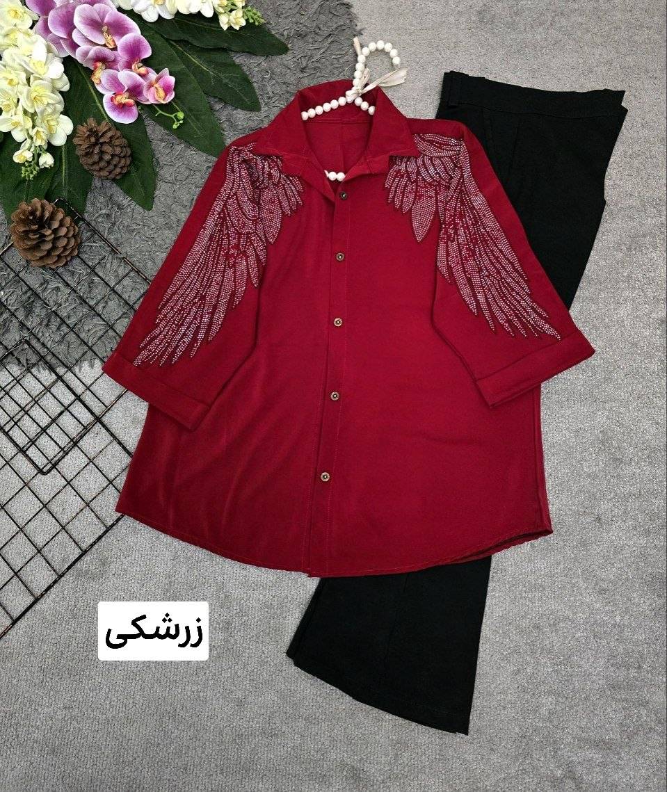 شومیز نیلوفر جنس الیزه درجه یک