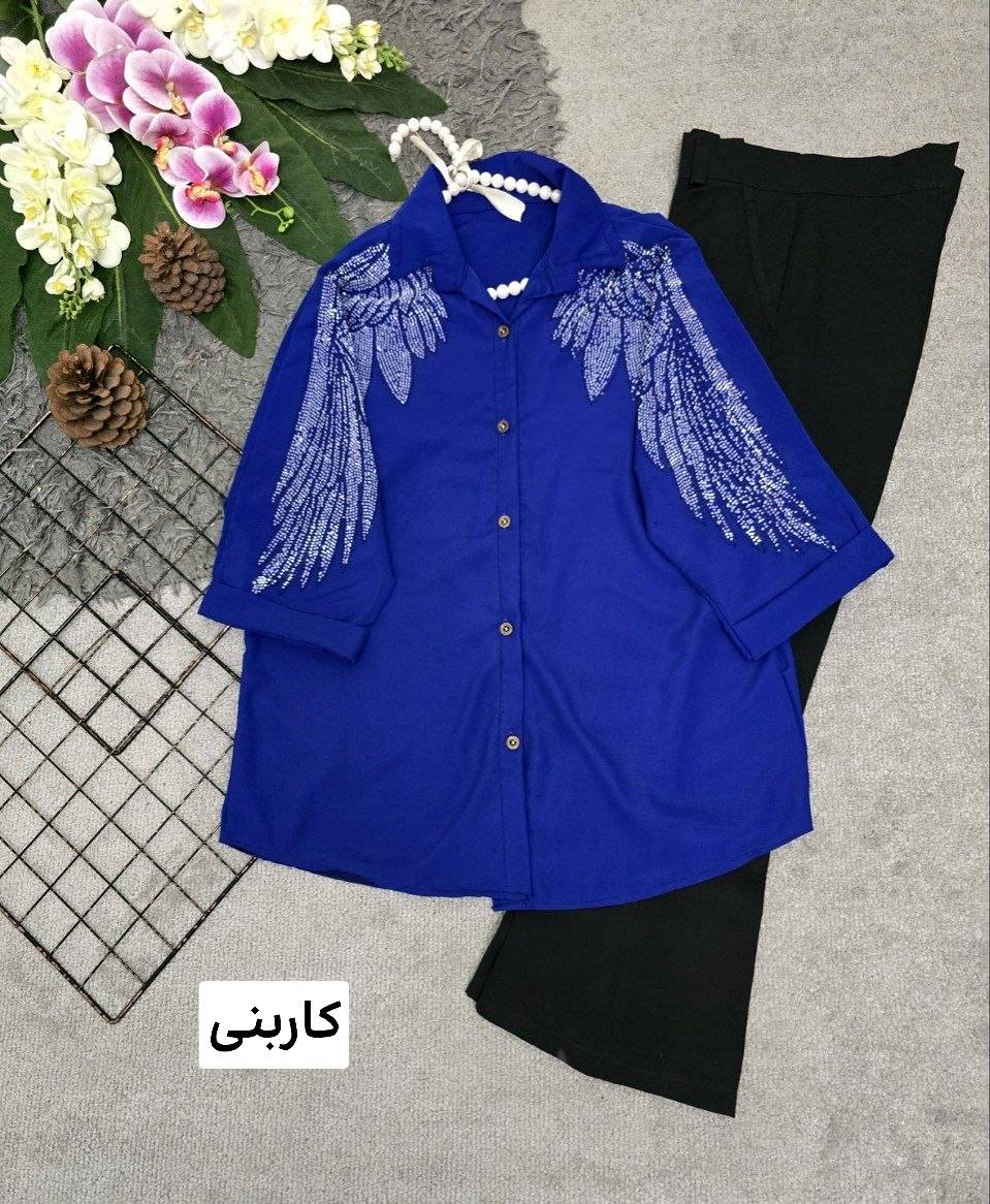 شومیز نیلوفر جنس الیزه درجه یک