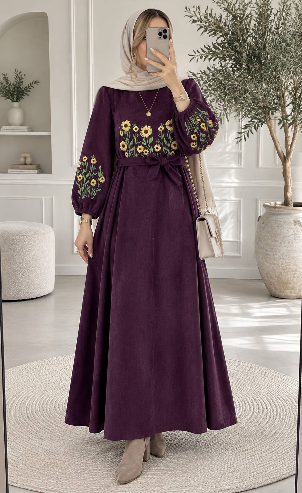 کفتان گلدوزی اروشا جنس مخمل کبریتی ریز