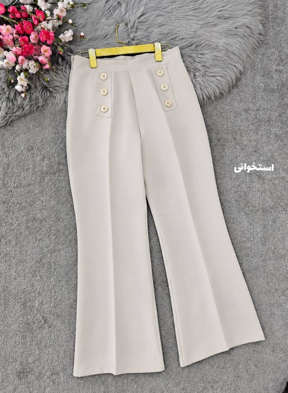 شلوار بوتکات کمردکمه ای