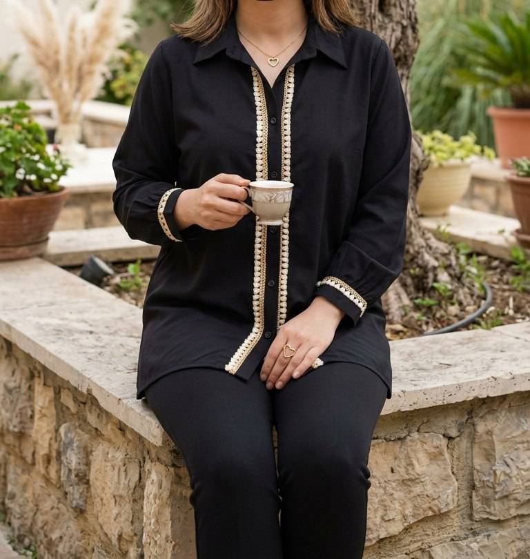 شومیز مشکی مجلسی