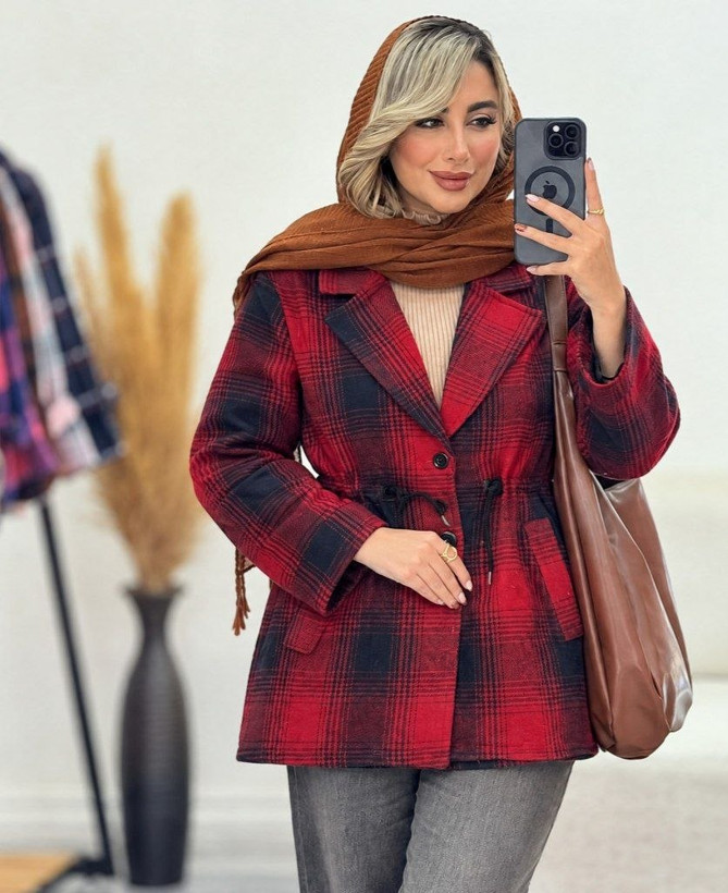 مانتو پشمی آلوینا وارداتی ضخیم