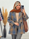 مانتو پشمی آلوینا وارداتی ضخیم