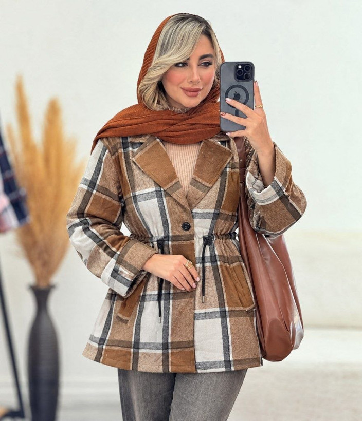 مانتو پشمی آلوینا وارداتی ضخیم