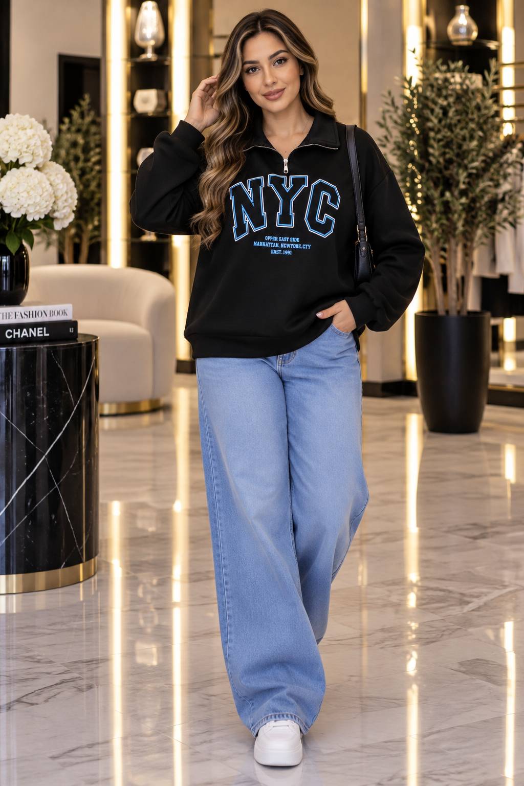 دورس نیم زیپ NYC سه نخ