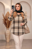 شکت چهارخونه جنس پشمی