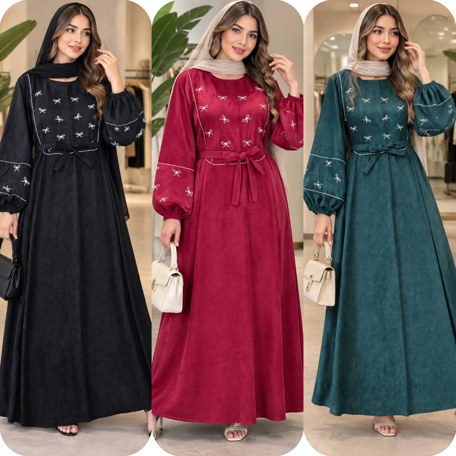 کفتان گلدوزی پاپیونی پاییزه