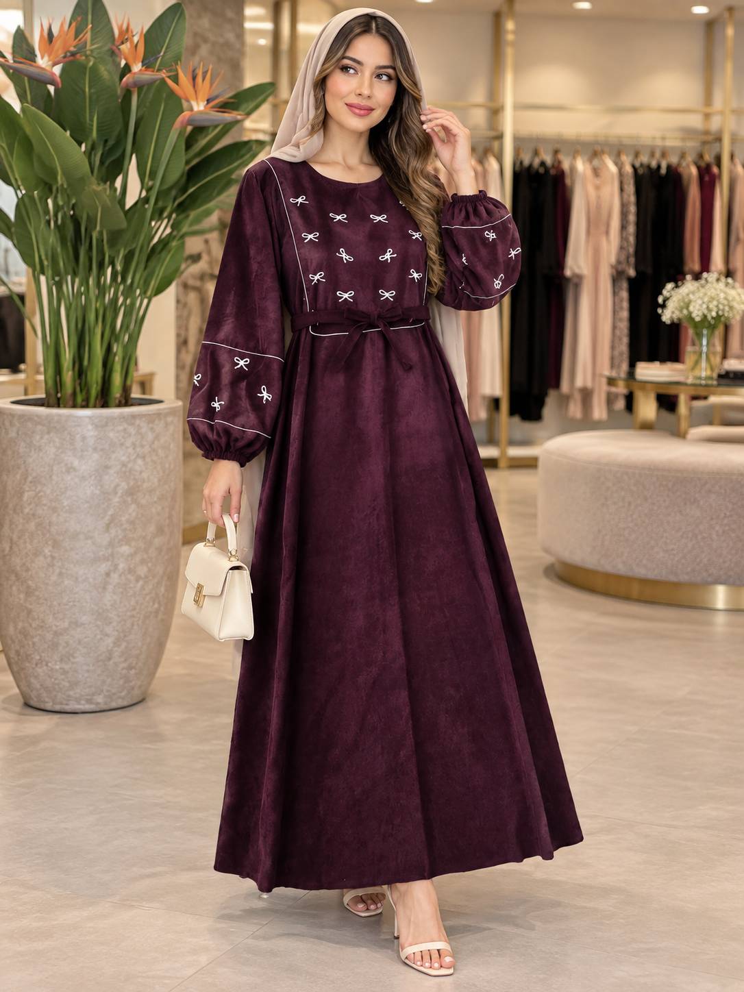 کفتان گلدوزی پاپیونی پاییزه