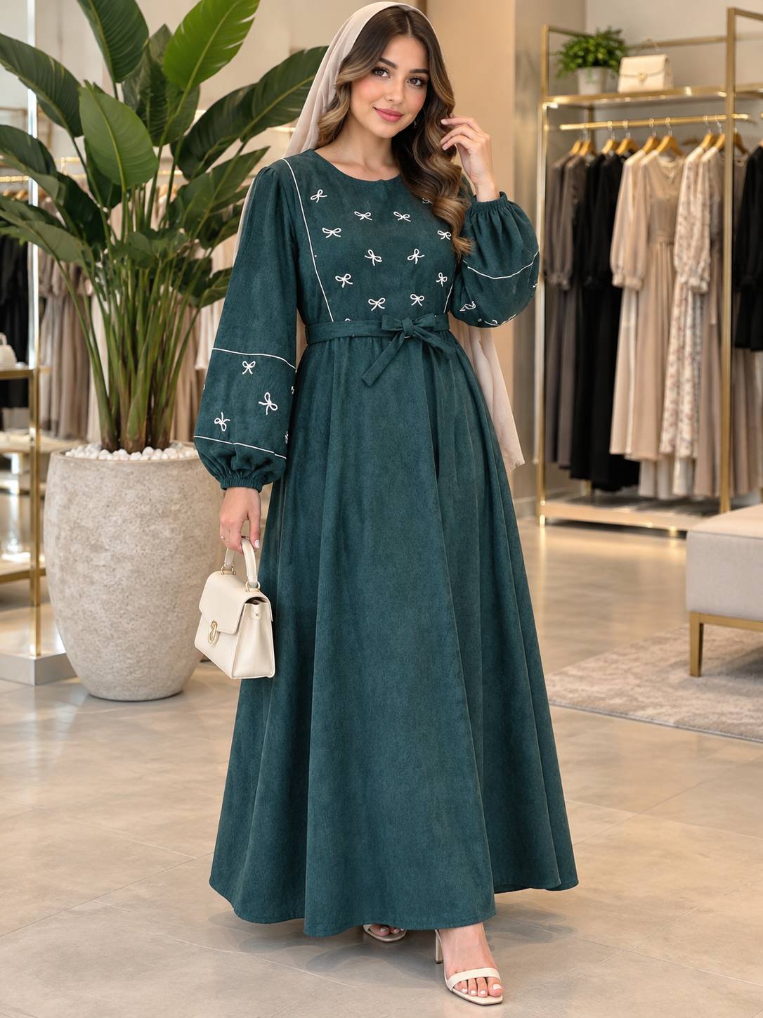 کفتان گلدوزی پاپیونی پاییزه