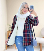 شکت گلاویز جنس چهارخونه پشمی
