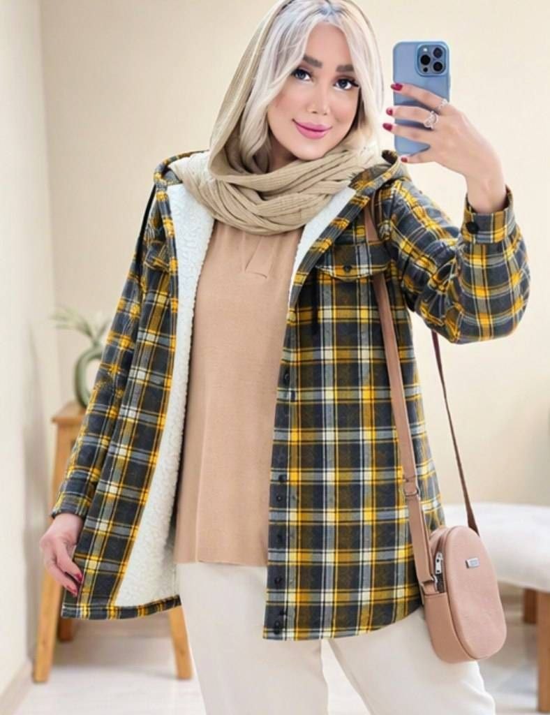 شکت گلاویز جنس چهارخونه پشمی