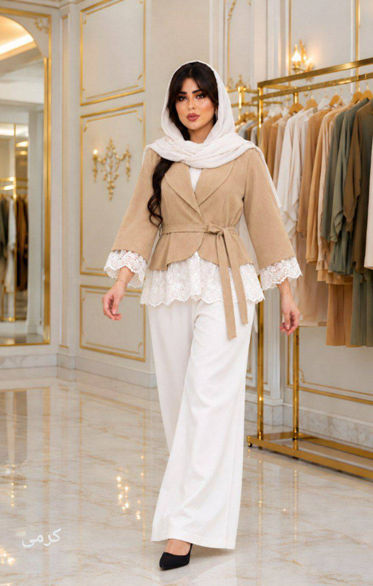 مانتو پاییزی شوکا جنس مازراتی