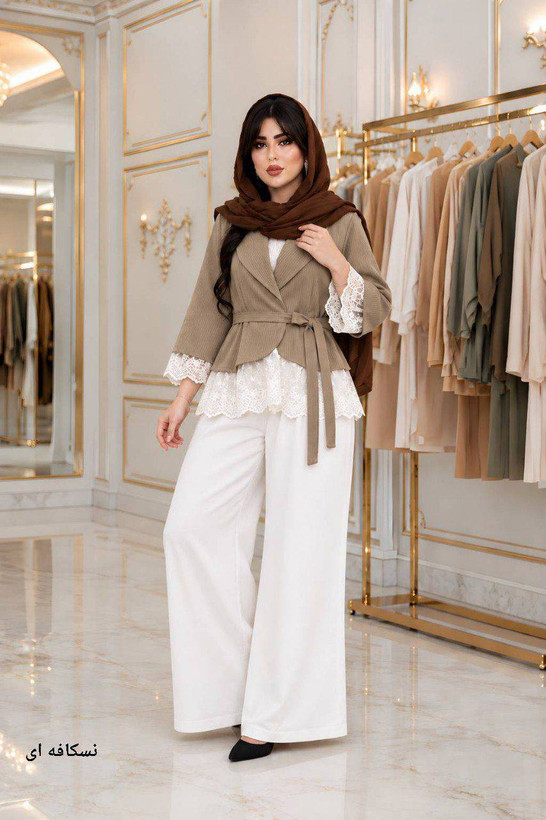 مانتو پاییزی شوکا جنس مازراتی