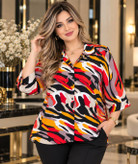شومیز باکسی جنس الیزه گرم بالا