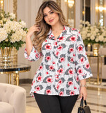 شومیز باکسی جنس الیزه گرم بالا