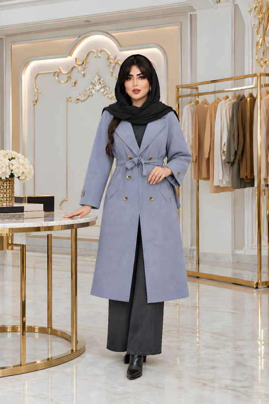 مانتو پاییزه سلین جنس مخمل کبریتی ریز